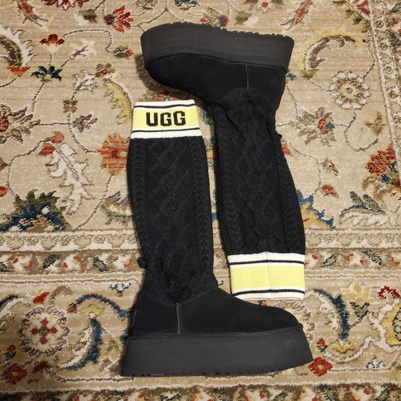 UGG Classic Sweater Letter Boot - Picture 2 of 10